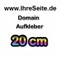 Preview: 20cm Domainaufkleber