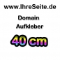 Preview: 40cm Domainaufkleber