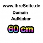 Preview: 60cm Domainaufkleber