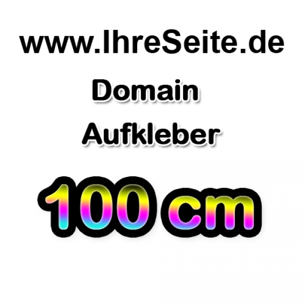100cm Domainaufkleber