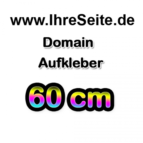 60cm Domainaufkleber