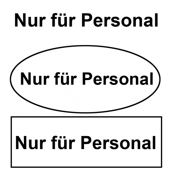 Nur für Personal