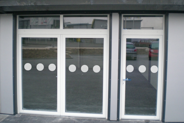 Milchglas Kreise/ Punkte