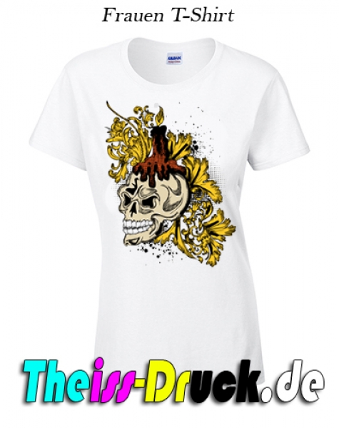 Totemkopf mit Kerzen